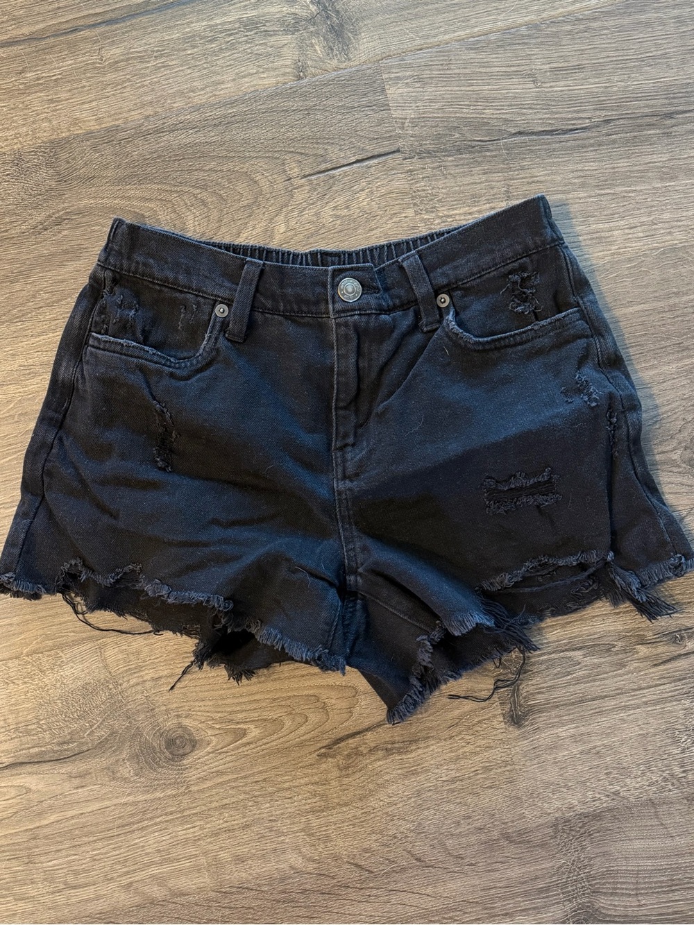 Aerie Daydream Shorts Black Denim